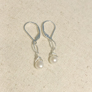 Teeny Tiny Pearl Earrings