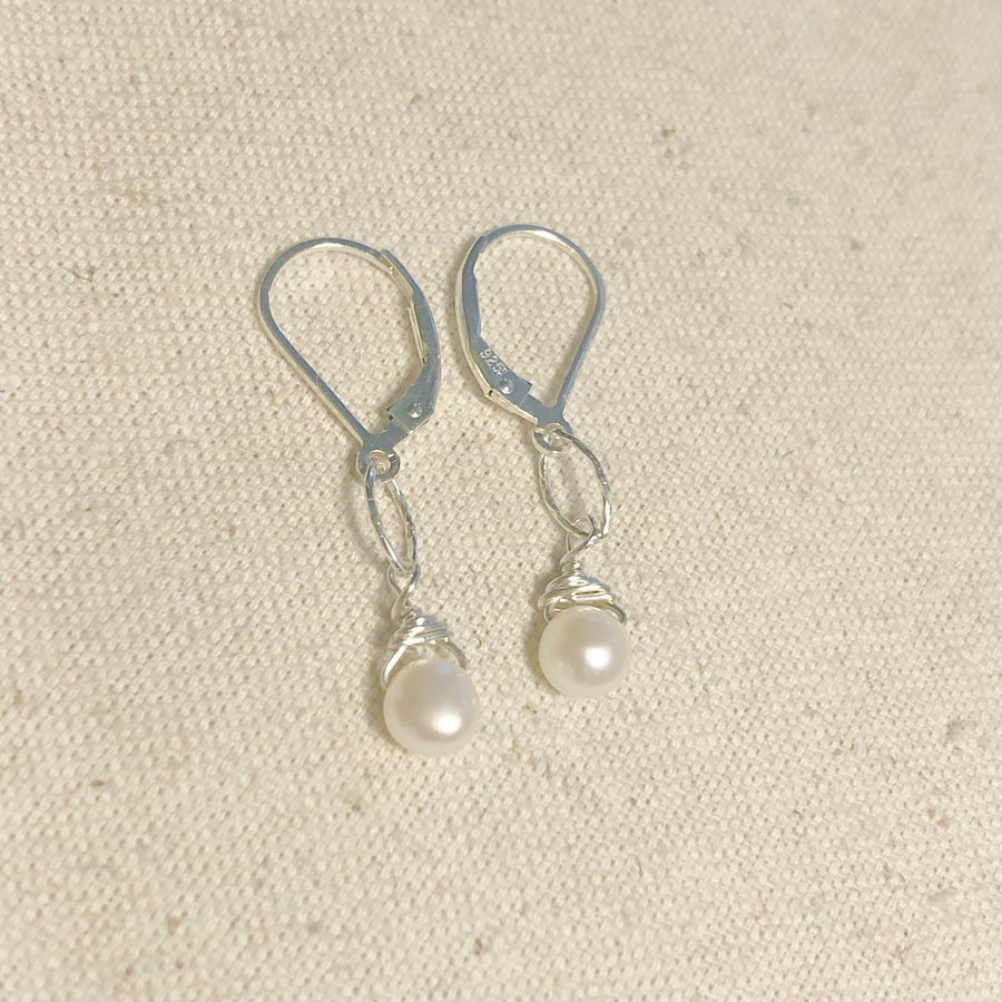 Teeny Tiny Pearl Earrings