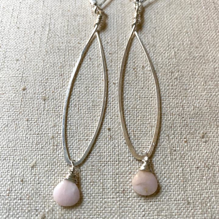 Pink Opal Earrings